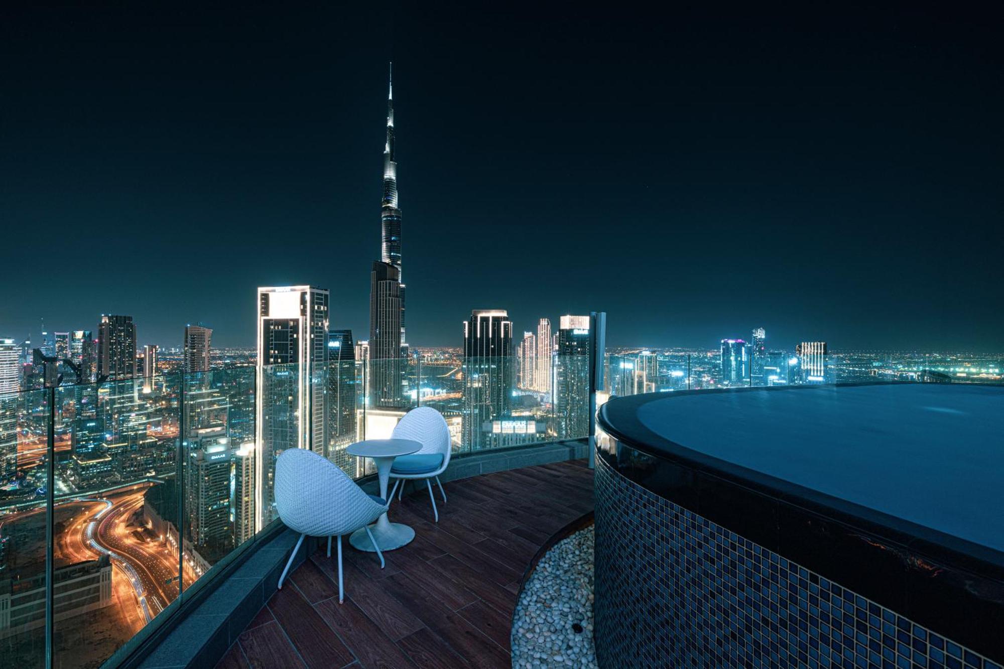 Highest Infinity Pool In Downtown Dubai Exterior foto